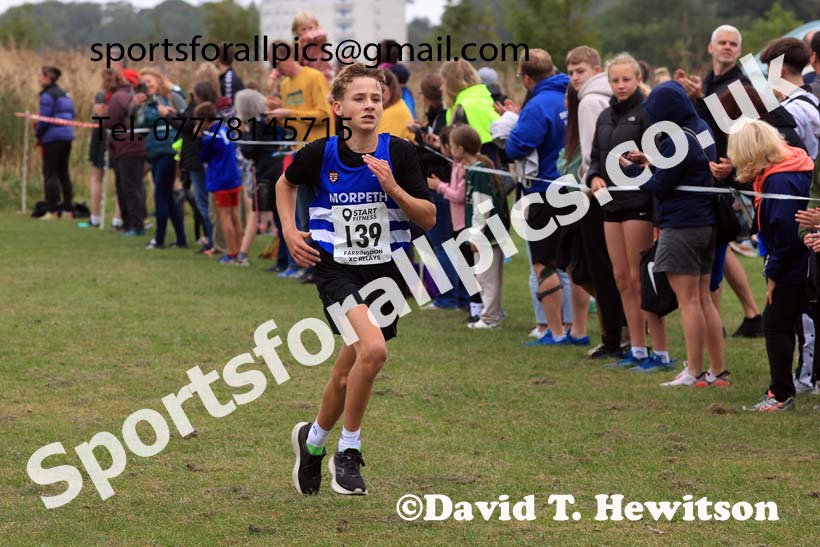 Boys and Girls Under-13s, 2024 Sunderland XC Relays.  Photo: David T. Hewitson/Sports for All Pics